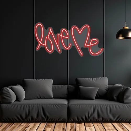 Custom Love Me Neon Signs - Custom Ribbons Now