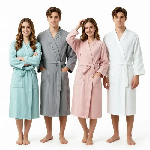 4 Layer Gauze Cotton Bathrobes - Custom Ribbons Now