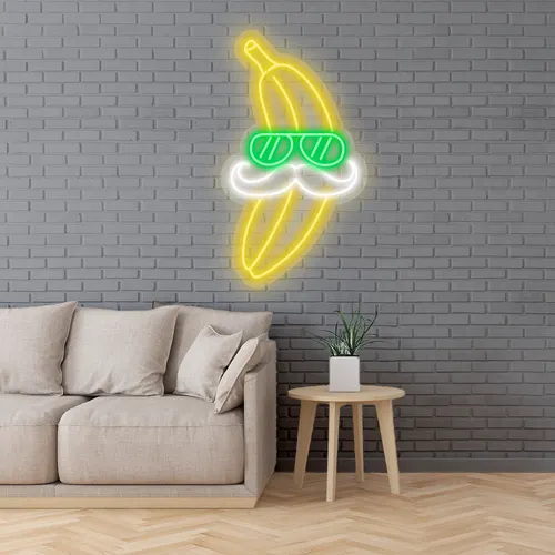 Custom Banana Neon Signs - Custom Ribbons Now