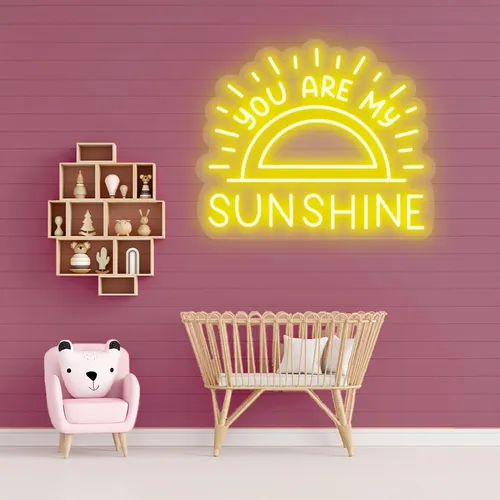 Custom Sun Neon Signs - Custom Ribbons Now
