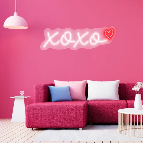 Custom XOXO Neon Signs - Custom Ribbons Now