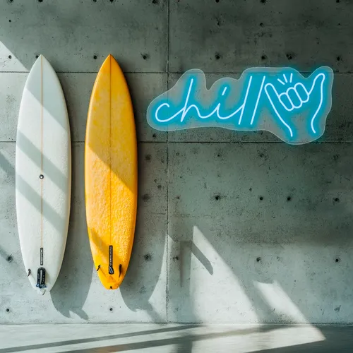 Custom Chill Neon Signs - Custom Ribbons Now