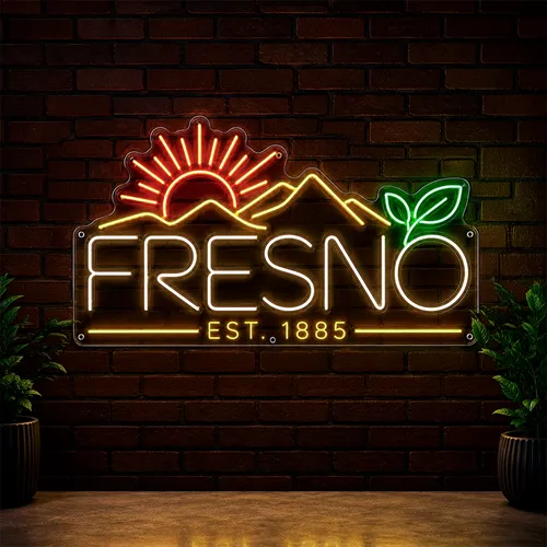 Custom Commercial Neon Signs Fresno - Custom Ribbons Now