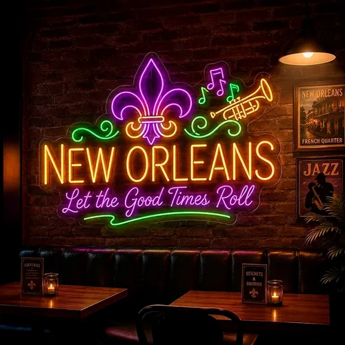 Custom Neon Signs New Orleans - Custom Ribbons Now