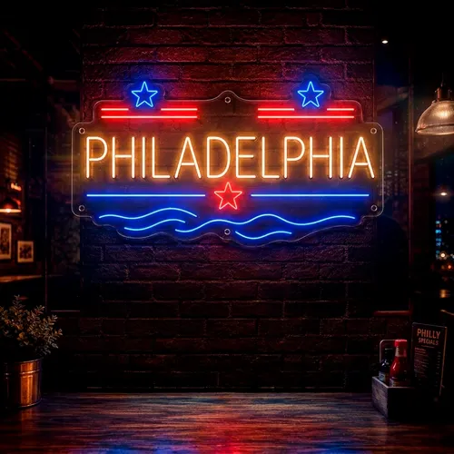 Custom Neon Signs Philadelphia - Custom Ribbons Now