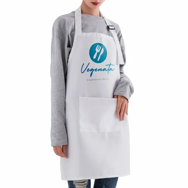 Solid Color Printable Apron - Custom Ribbons Now