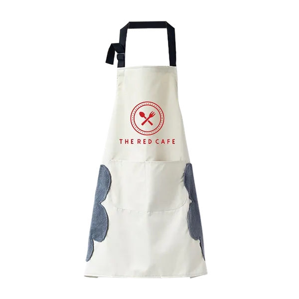 Pure Color Hand Wiping Apron - Custom Ribbons Now
