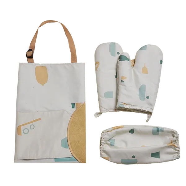 Striped Three-Piece Apron - Custom Ribbons Now