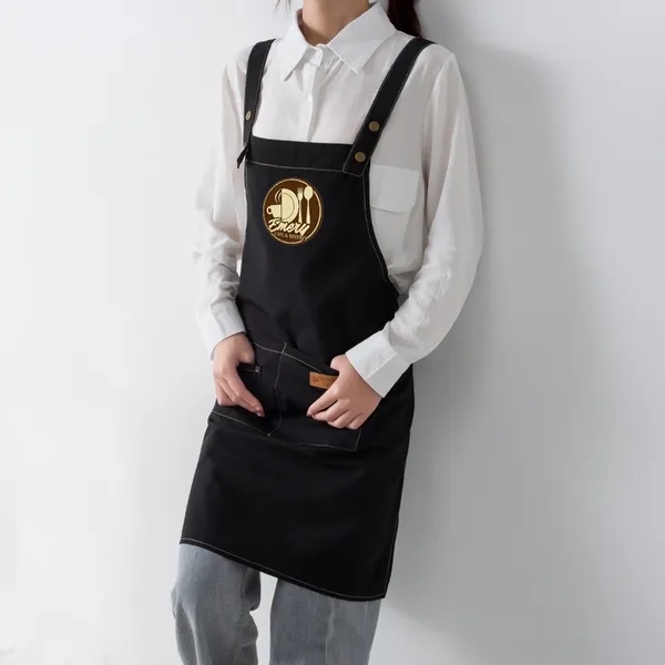 Strap Canvas Apron - Custom Ribbons Now