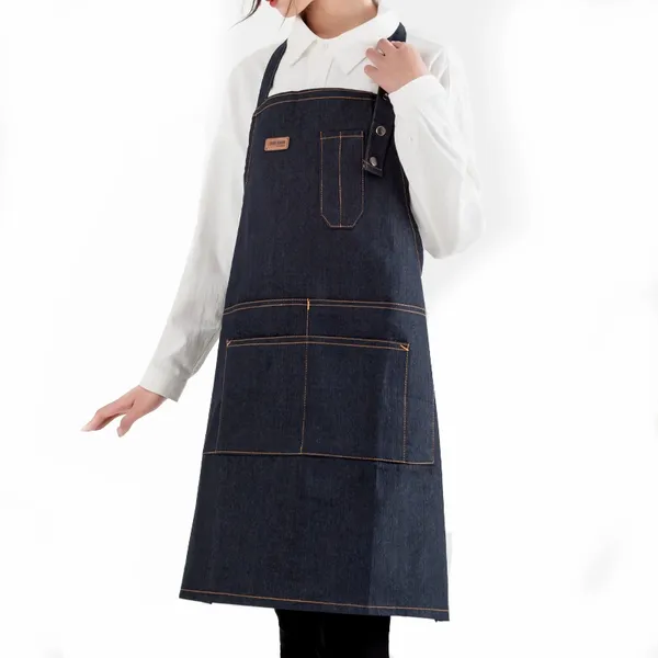 Denim Lanyard Apron - Custom Ribbons Now