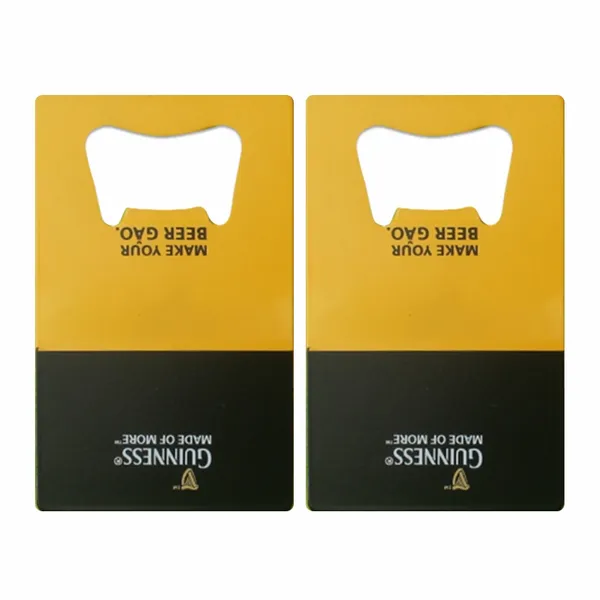 Two-Tone Card Bottle Opener - Custom Ribbons Now