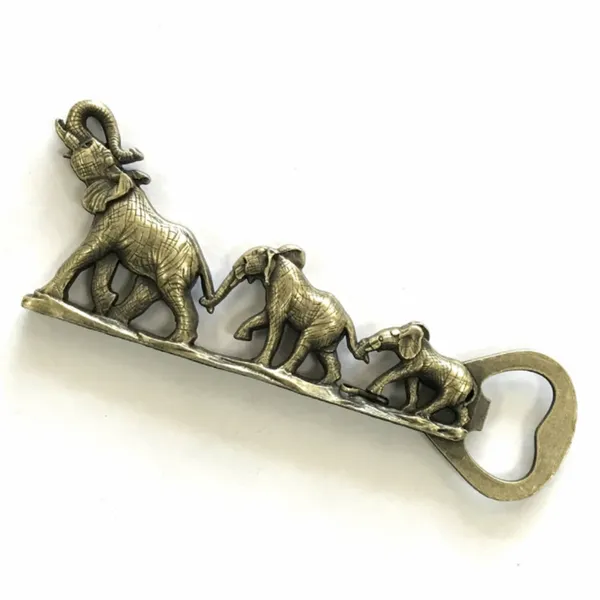 3D Elephants Bottle Opener - Custom Ribbons Now