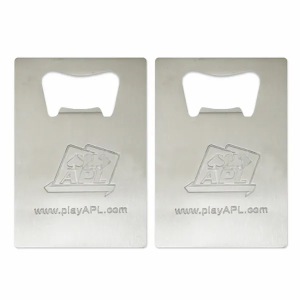 Standard Card Shape Bottle Opener - Custom Ribbons Now