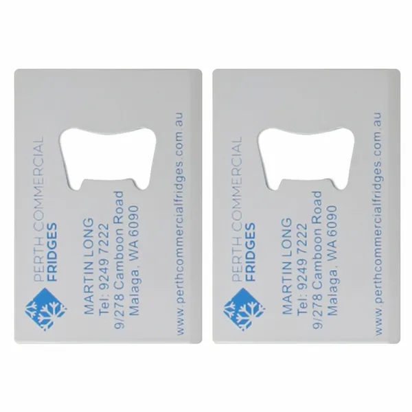 Color Filled Card Bottle Opener - Custom Ribbons Now