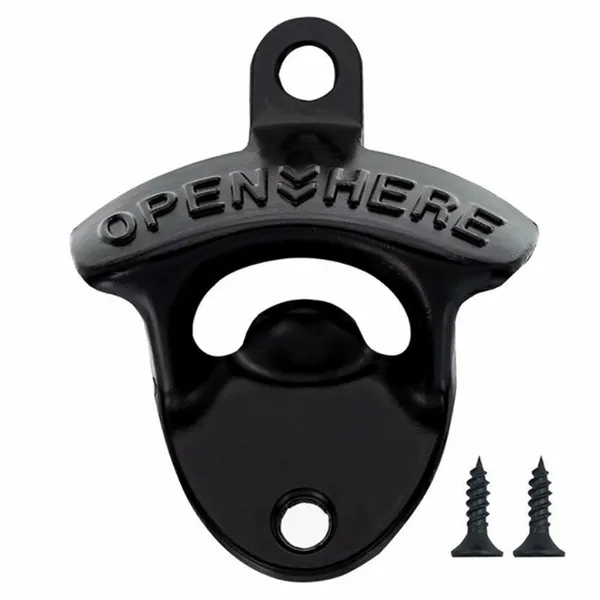 Black Bottle Opener - Custom Ribbons Now