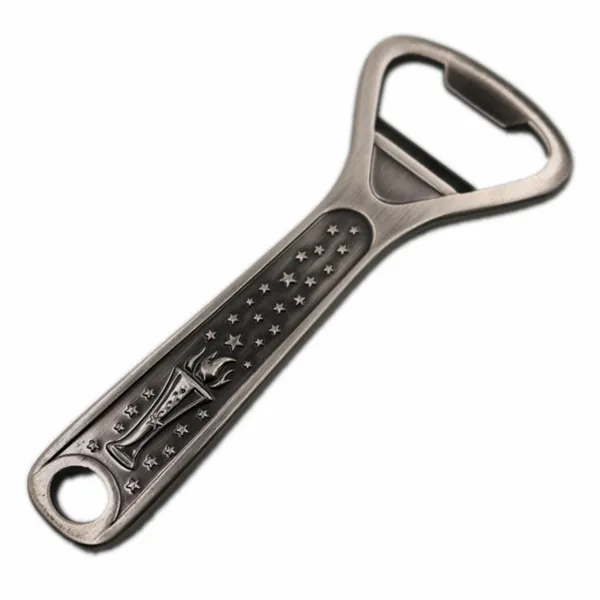 Antique Silver Bottle Opener - Custom Ribbons Now