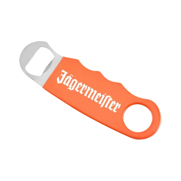 Orange Hand Grip Flat Bottle Opener - Custom Ribbons Now
