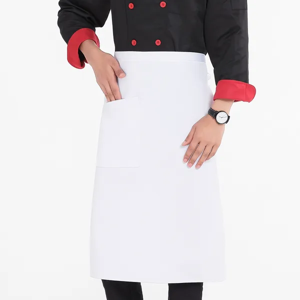 Long Mid-waist Polyester Apron - Custom Ribbons Now