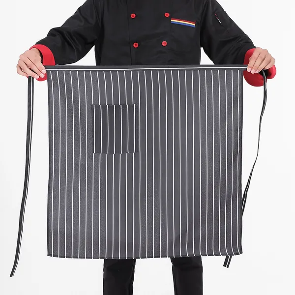 Chef mid-waist Polyester Apron - Custom Ribbons Now