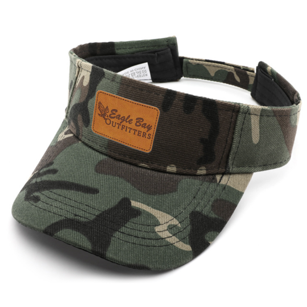 Unisex Polyester Camouflage Visor - Custom Ribbons Now