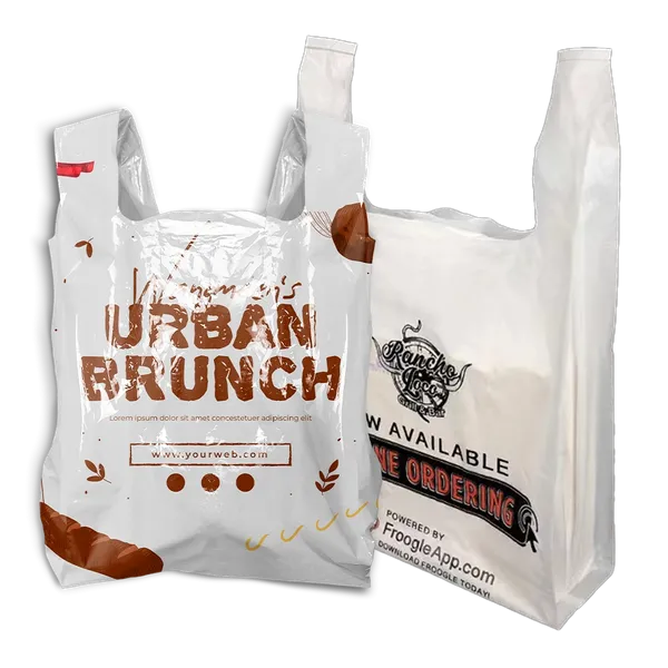 Eco-friendly Plastic To Go Bag - Custom Ribbons Now