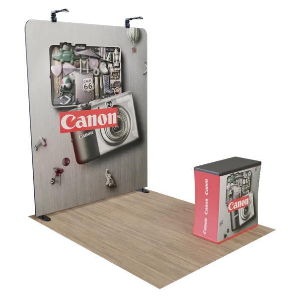 Custom Zip Up Trade Show Display Aluminum Frame 8' x 8' - Custom Ribbons Now