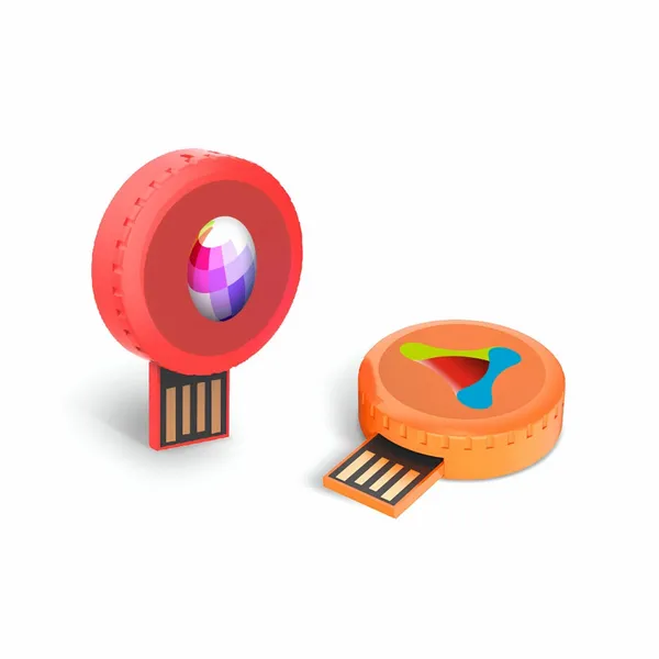 Circular 360 Rotating USB - Custom Ribbons Now