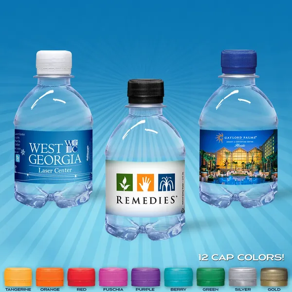 8oz Flat Water Bottle - Custom Ribbons Now