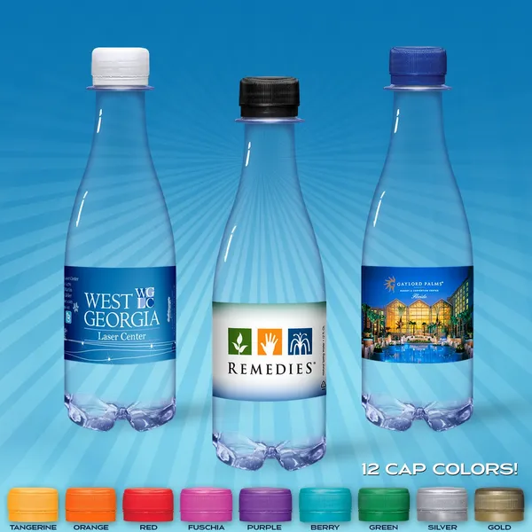 12oz Glass Water Bottle - Custom Ribbons Now