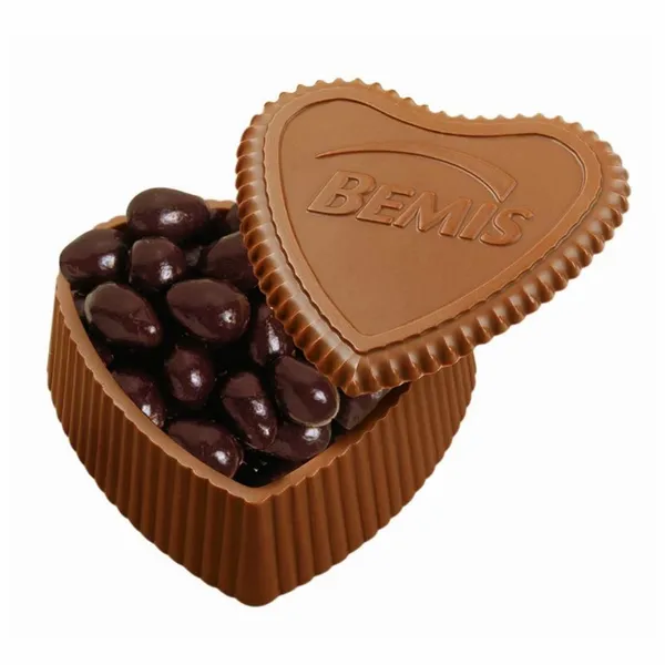 Heart Box with Premium Confection - Custom Ribbons Now