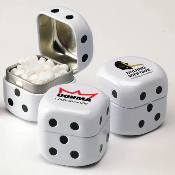 Roll the Dice Tin-MicroMints® - Custom Ribbons Now