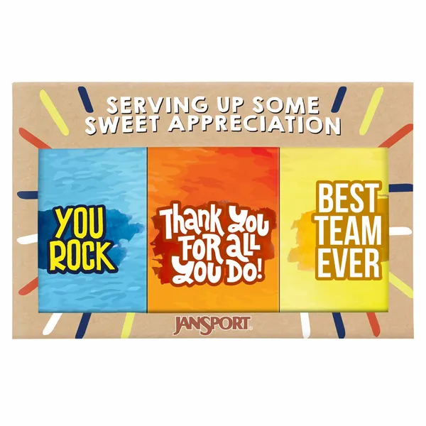 3 Pack - 3oz Chocolate Bar Gift Set - Custom Ribbons Now