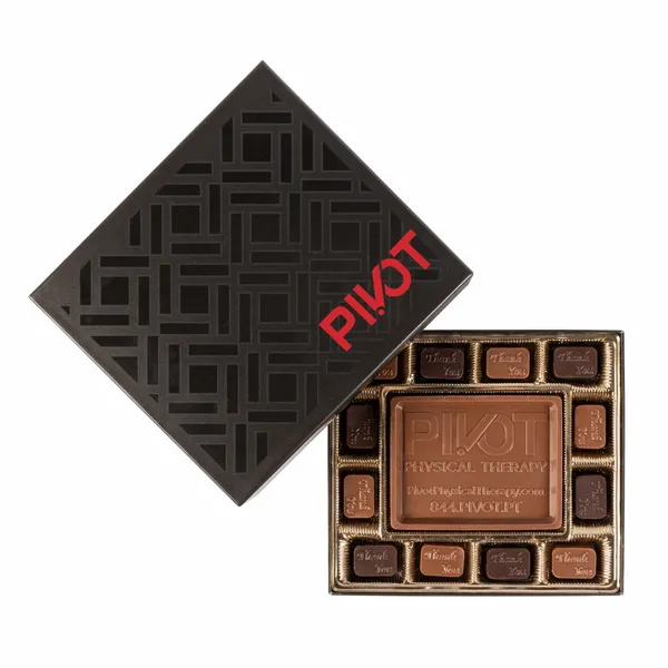 Small Custom Chocolate Delight Gift Box 8" - Custom Ribbons Now