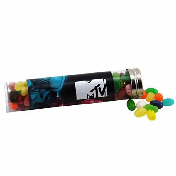 Large 6" Candy Tube with Jelly Belly - Custom Ribbons Now