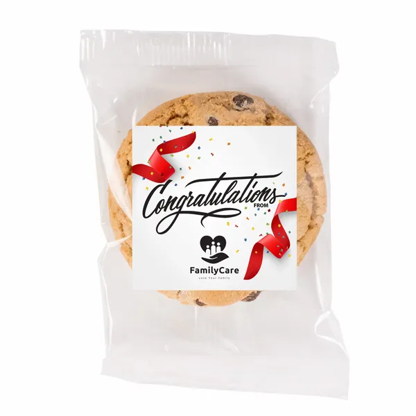 Fresh Beginnings Individually Wrapped Chocolate Chip Cookie - Custom Ribbons Now