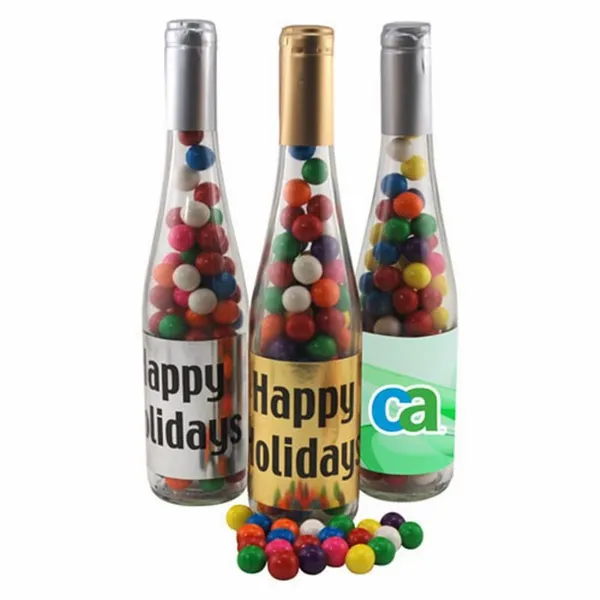 Champagne Bottle with Gumballs 11" - Custom Ribbons Now