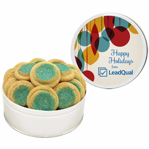 Fresh Beginnings Gourmet Sugar Cookie Tin - Custom Ribbons Now