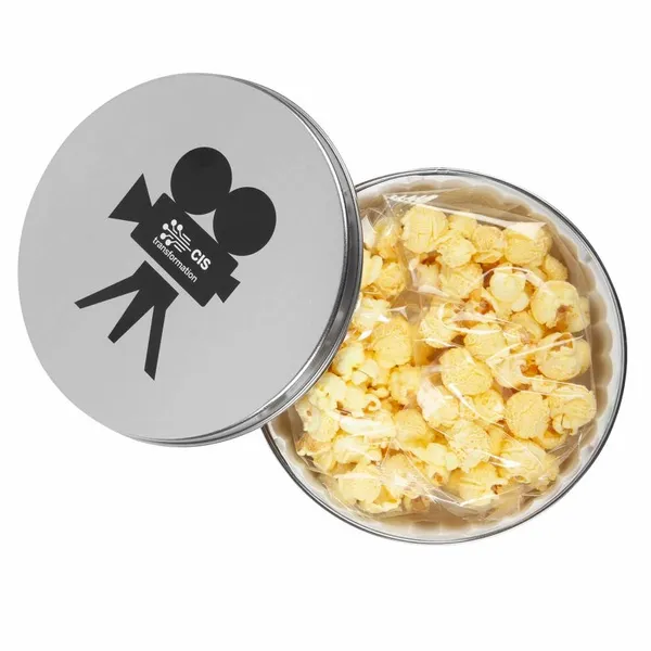 Movie Reel Tin - Butter Popcorn - Custom Ribbons Now
