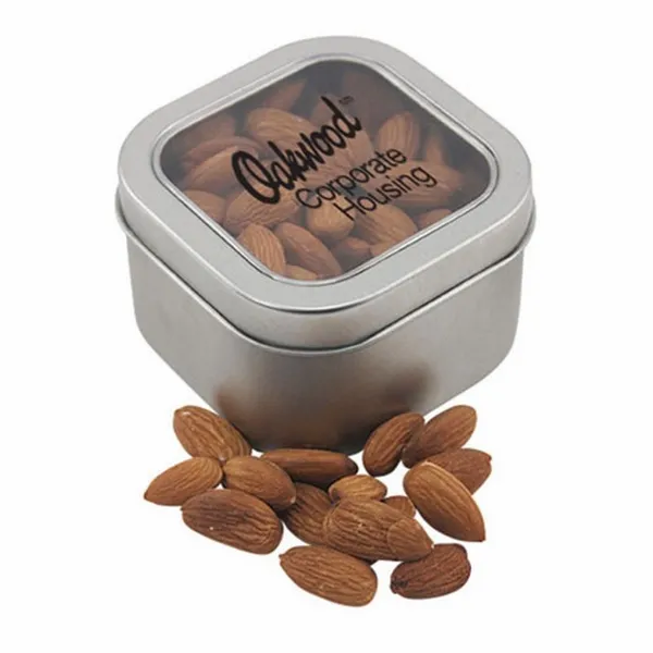Window Tin with Almonds - SBF2700 - Custom Ribbons Now