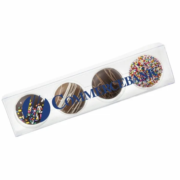 4 Piece Sandwich Cookie Acetate - Custom Ribbons Now