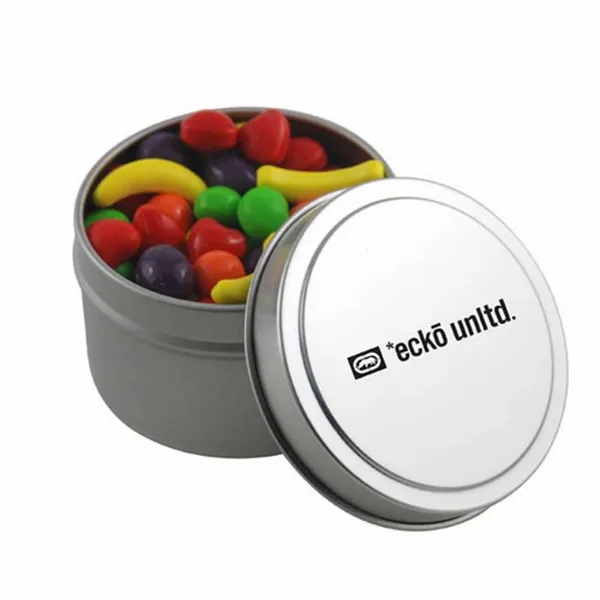Round Tin with Runts 1" - Custom Ribbons Now