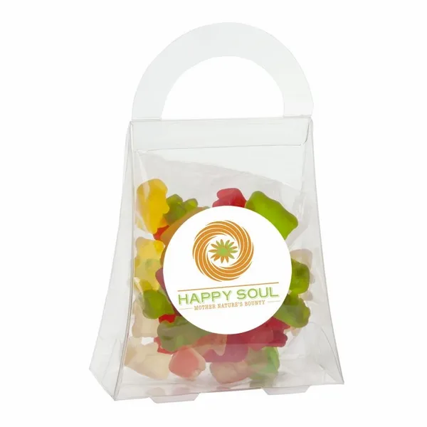 Clever Candy Purse Acetate Box with Gummy Bears - Custom Ribbons Now