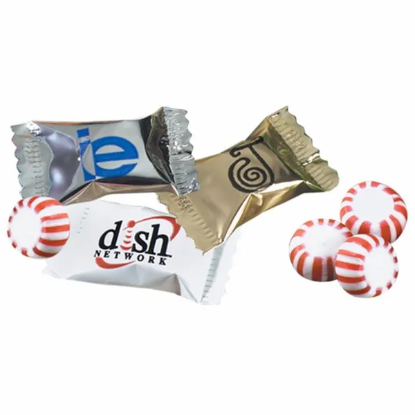Individually Wrapped Spearmint Flavored Starlight Mints - Custom Ribbons Now