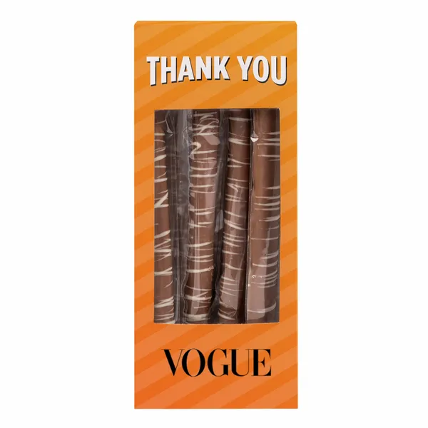 Pretzel Rods - Milk Chocolate - Custom Ribbons Now