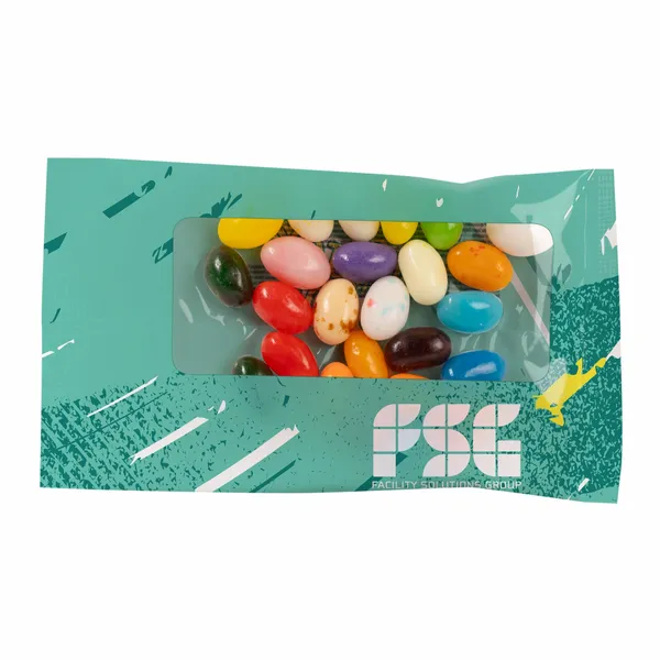 1oz. Full Color DigiBag™ with Gourmet Jelly Beans - Custom Ribbons Now