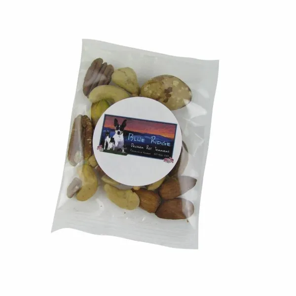 1oz. Goody Bags - Deluxe Mixed Nuts - Custom Ribbons Now