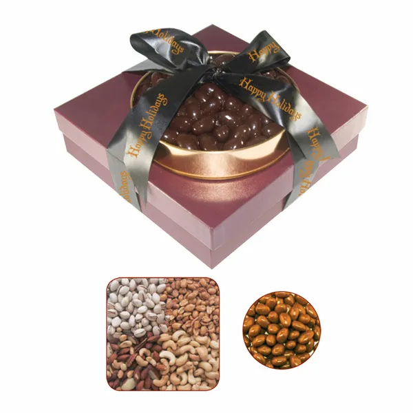 The Beverly Hills - Grade A Nuts & Chocolate Almonds - Custom Ribbons Now