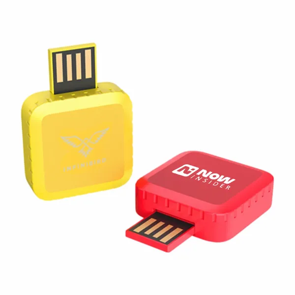 Square 360 Rotating USB - Custom Ribbons Now