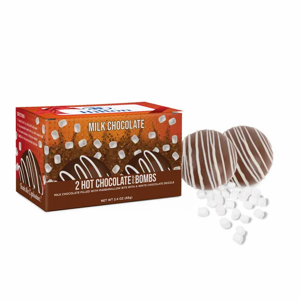 Set of Hot Chocolate Bombs in Full Color Gift Box - Custom Ribbons Now