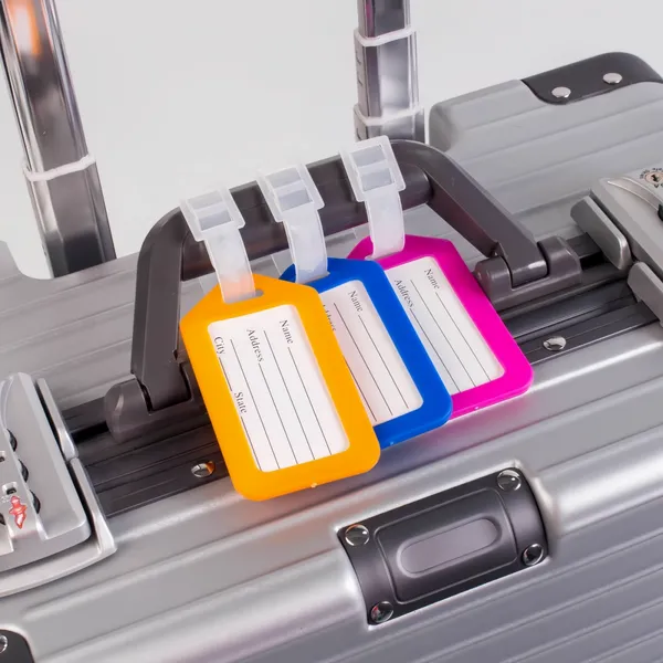 Multicolor Plastic Luggage Tag